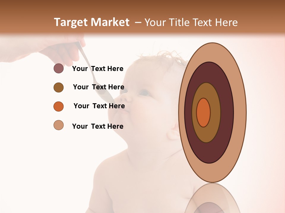 A Baby Sitting On A Pot With A Spoon In It's Mouth PowerPoint Template