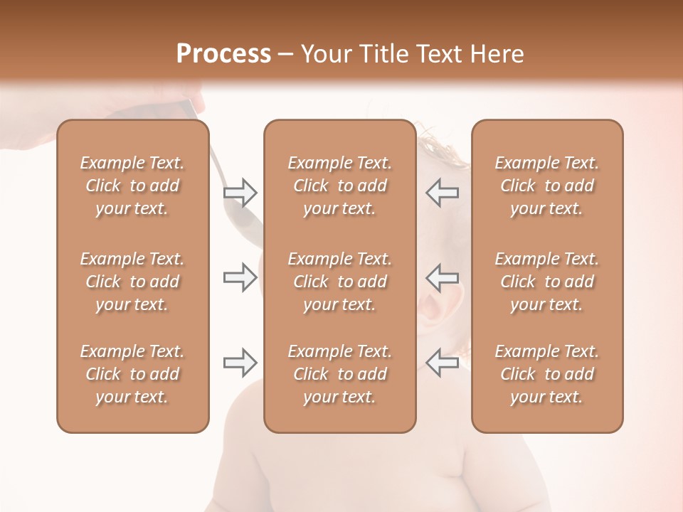 A Baby Sitting On A Pot With A Spoon In It's Mouth PowerPoint Template