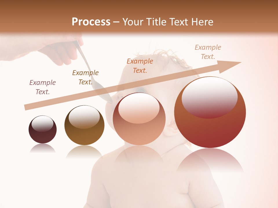 A Baby Sitting On A Pot With A Spoon In It's Mouth PowerPoint Template