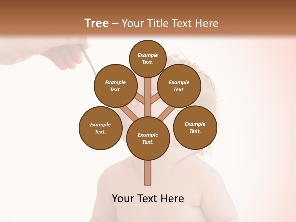 A Baby Sitting On A Pot With A Spoon In It's Mouth PowerPoint Template