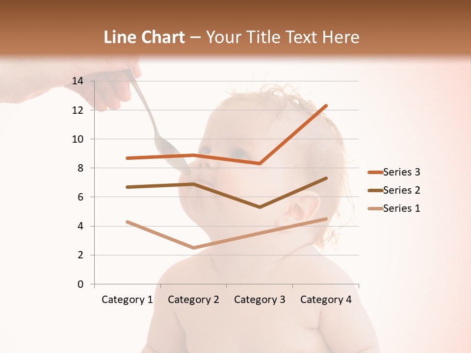 A Baby Sitting On A Pot With A Spoon In It's Mouth PowerPoint Template