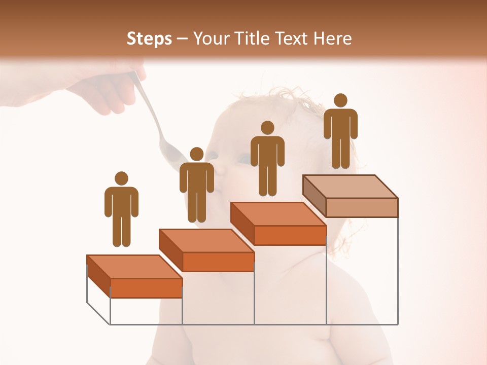 A Baby Sitting On A Pot With A Spoon In It's Mouth PowerPoint Template