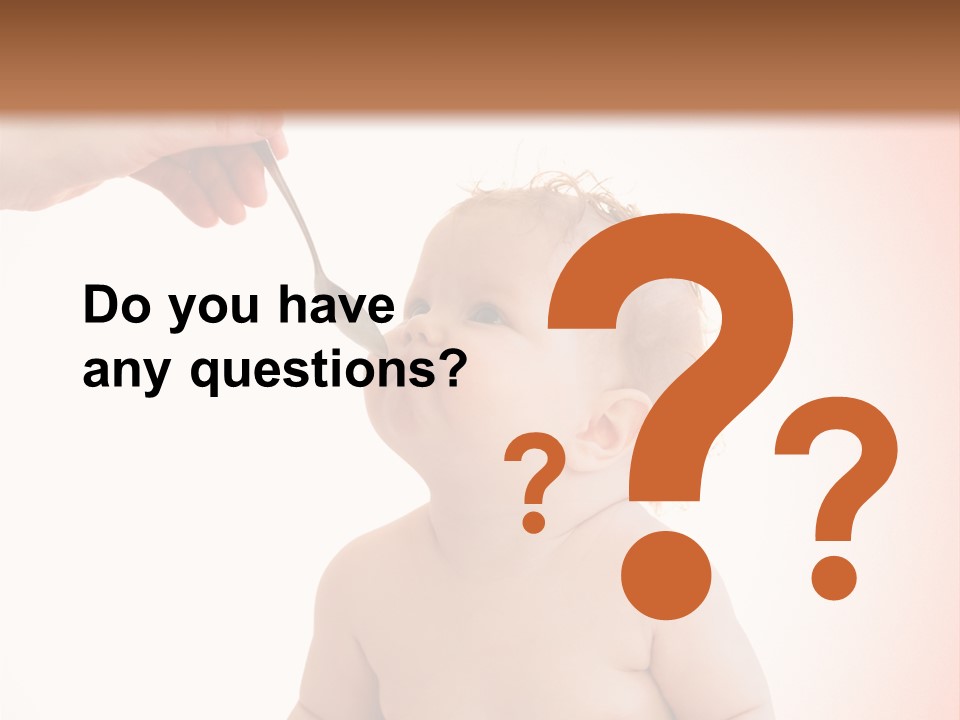 A Baby Sitting On A Pot With A Spoon In It's Mouth PowerPoint Template