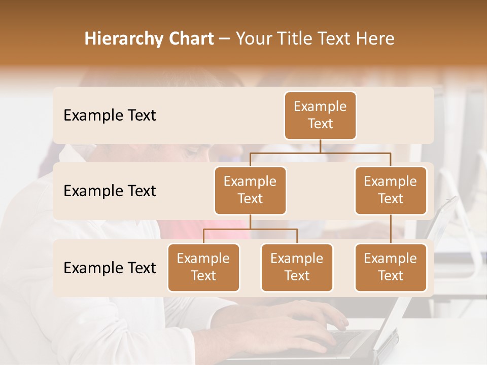 A Group Of People Sitting At A Table With Computers PowerPoint Template
