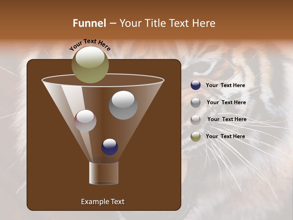 A Tiger With It's Mouth Open And It's Mouth Wide Open PowerPoint Template