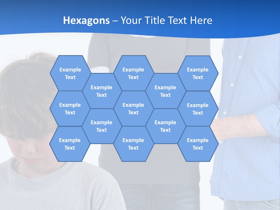 A Man Pointing At A Boy With His Arms Crossed PowerPoint Template