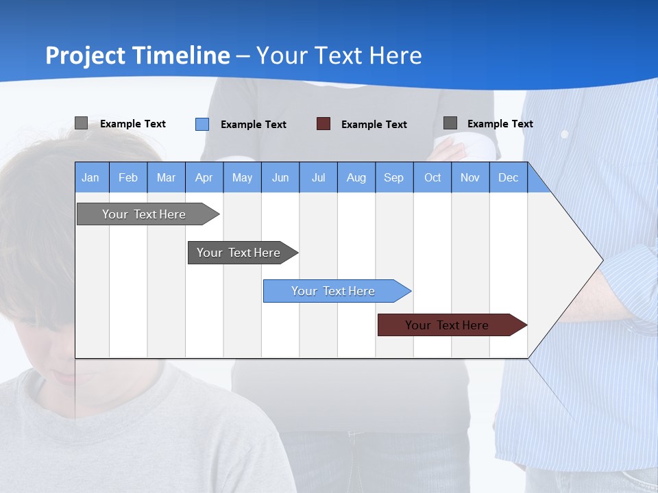 A Man Pointing At A Boy With His Arms Crossed PowerPoint Template