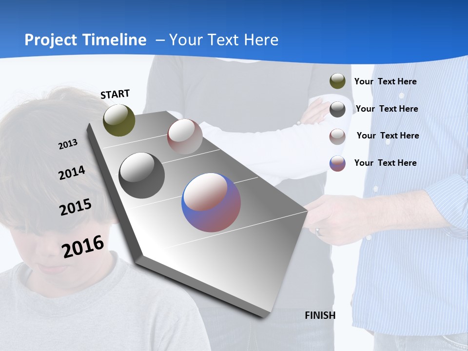 A Man Pointing At A Boy With His Arms Crossed PowerPoint Template