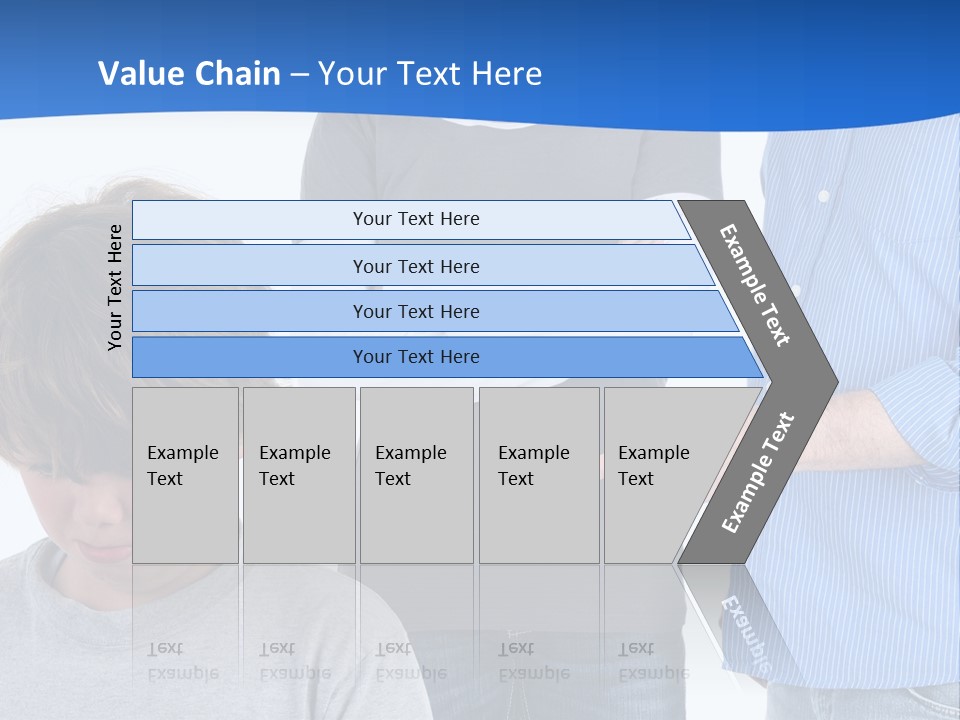A Man Pointing At A Boy With His Arms Crossed PowerPoint Template