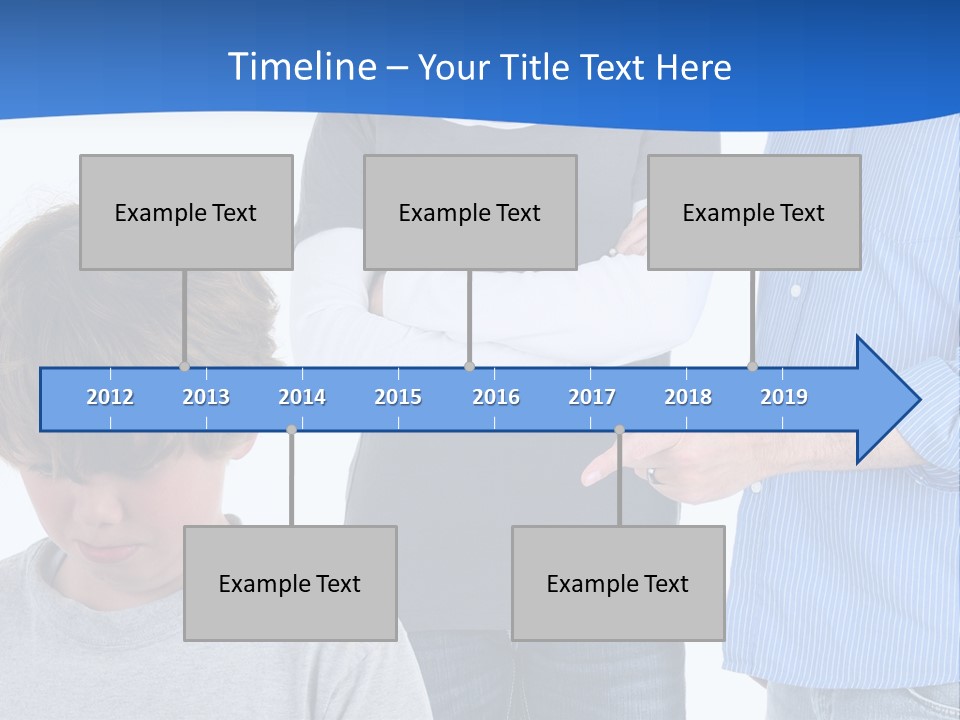 A Man Pointing At A Boy With His Arms Crossed PowerPoint Template