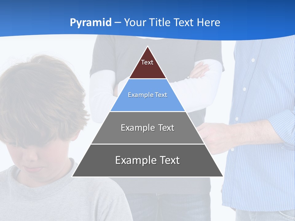 A Man Pointing At A Boy With His Arms Crossed PowerPoint Template