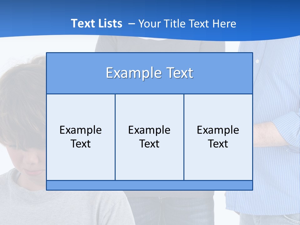 A Man Pointing At A Boy With His Arms Crossed PowerPoint Template