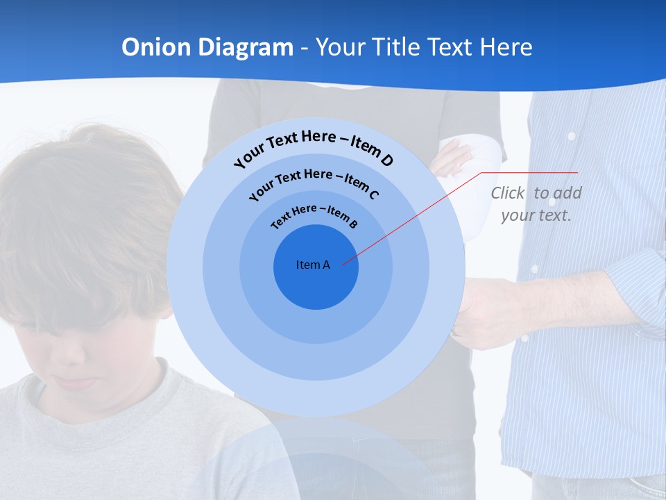 A Man Pointing At A Boy With His Arms Crossed PowerPoint Template