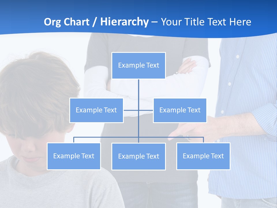 A Man Pointing At A Boy With His Arms Crossed PowerPoint Template