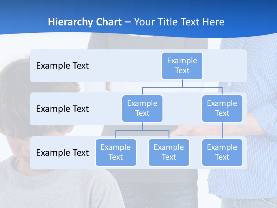 A Man Pointing At A Boy With His Arms Crossed PowerPoint Template