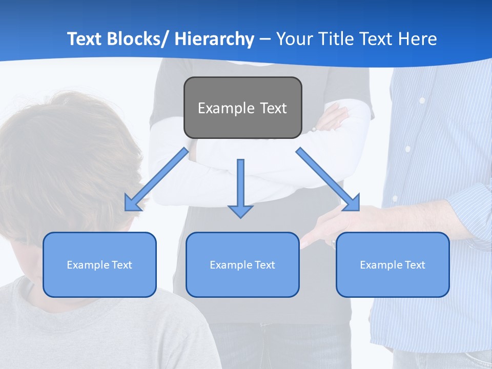 A Man Pointing At A Boy With His Arms Crossed PowerPoint Template