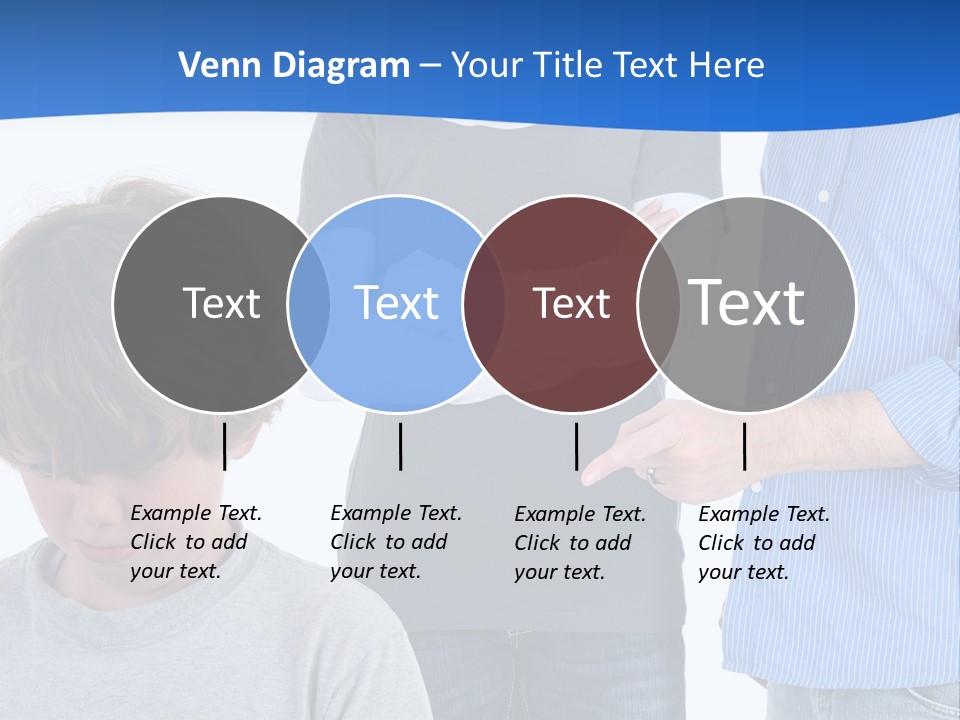 A Man Pointing At A Boy With His Arms Crossed PowerPoint Template