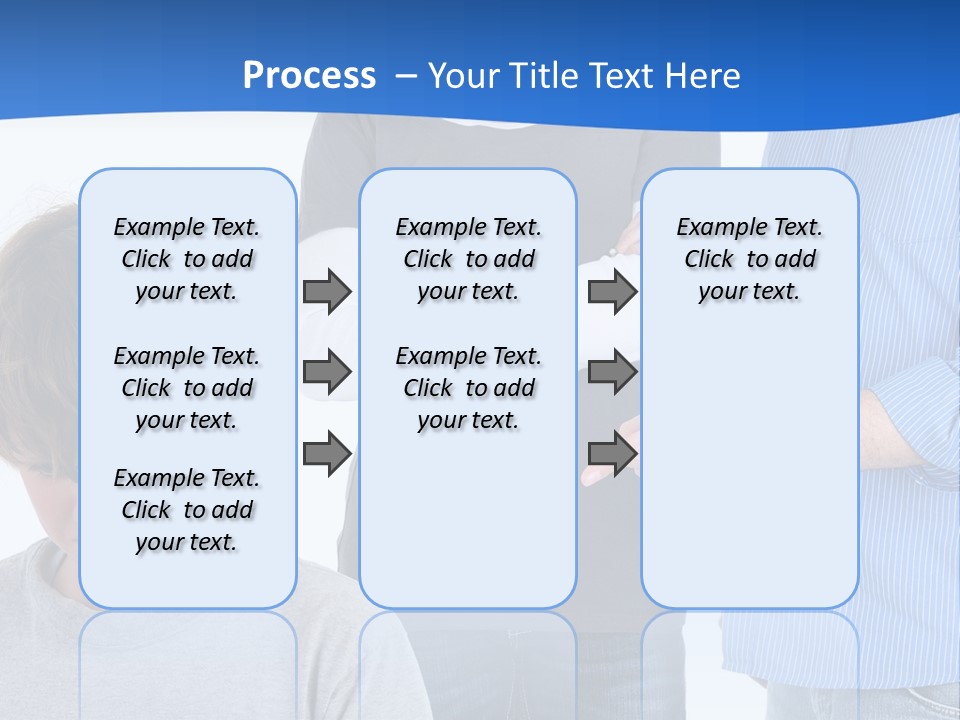 A Man Pointing At A Boy With His Arms Crossed PowerPoint Template