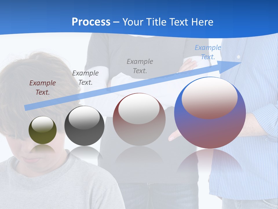 A Man Pointing At A Boy With His Arms Crossed PowerPoint Template