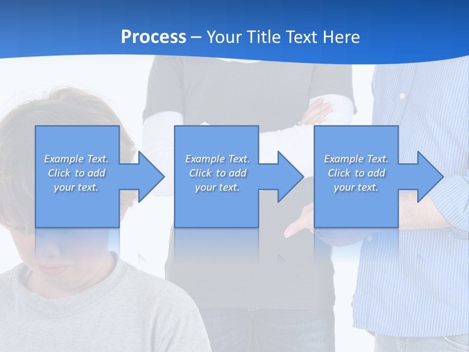 A Man Pointing At A Boy With His Arms Crossed PowerPoint Template