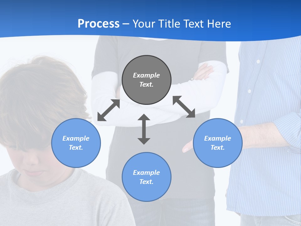 A Man Pointing At A Boy With His Arms Crossed PowerPoint Template