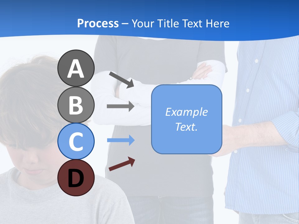 A Man Pointing At A Boy With His Arms Crossed PowerPoint Template
