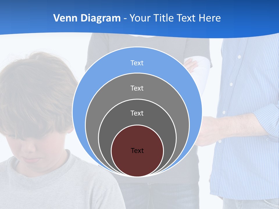 A Man Pointing At A Boy With His Arms Crossed PowerPoint Template
