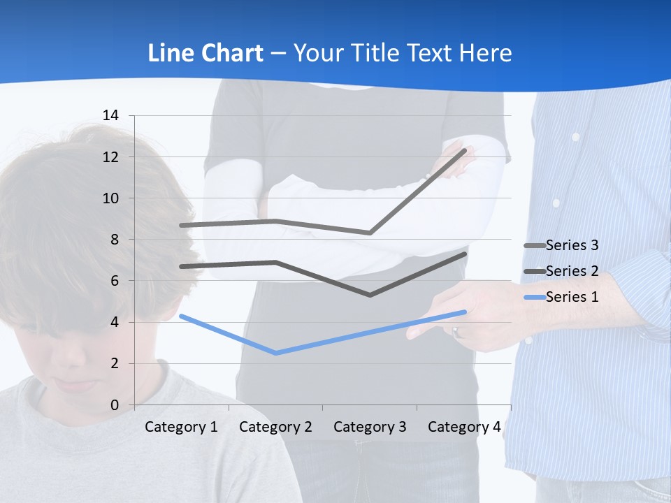 A Man Pointing At A Boy With His Arms Crossed PowerPoint Template