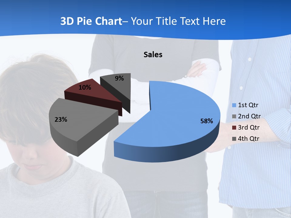 A Man Pointing At A Boy With His Arms Crossed PowerPoint Template