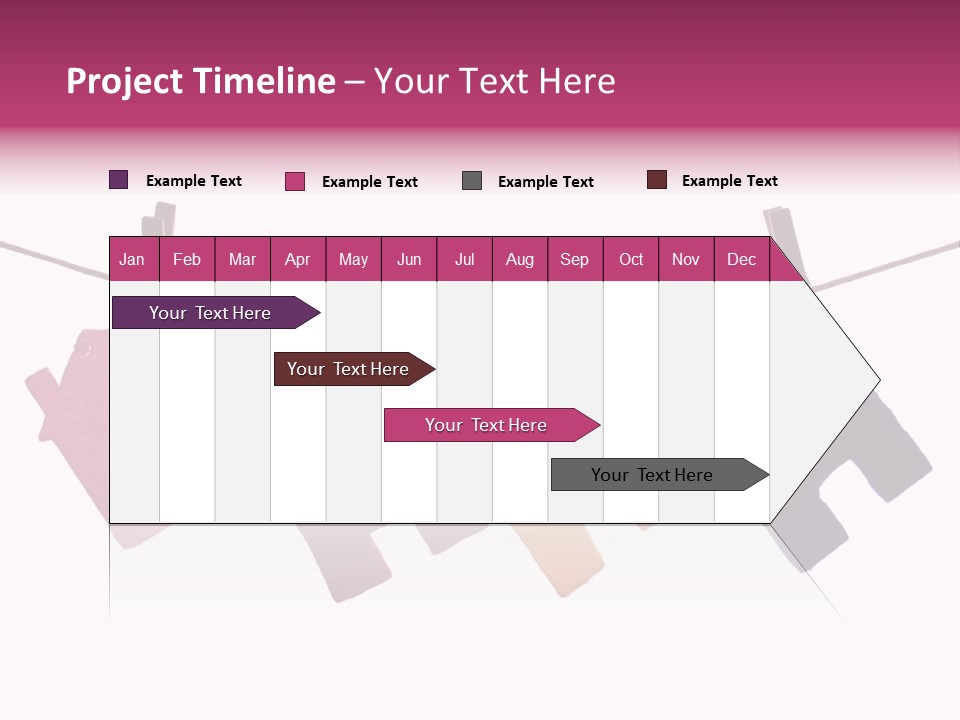 A Line Of Clothes Hanging From A Clothes Line PowerPoint Template