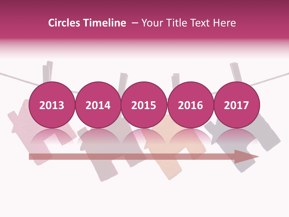 A Line Of Clothes Hanging From A Clothes Line PowerPoint Template