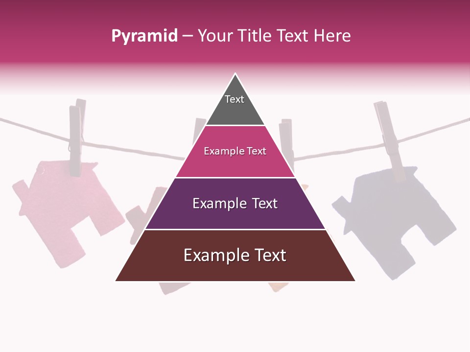 A Line Of Clothes Hanging From A Clothes Line PowerPoint Template