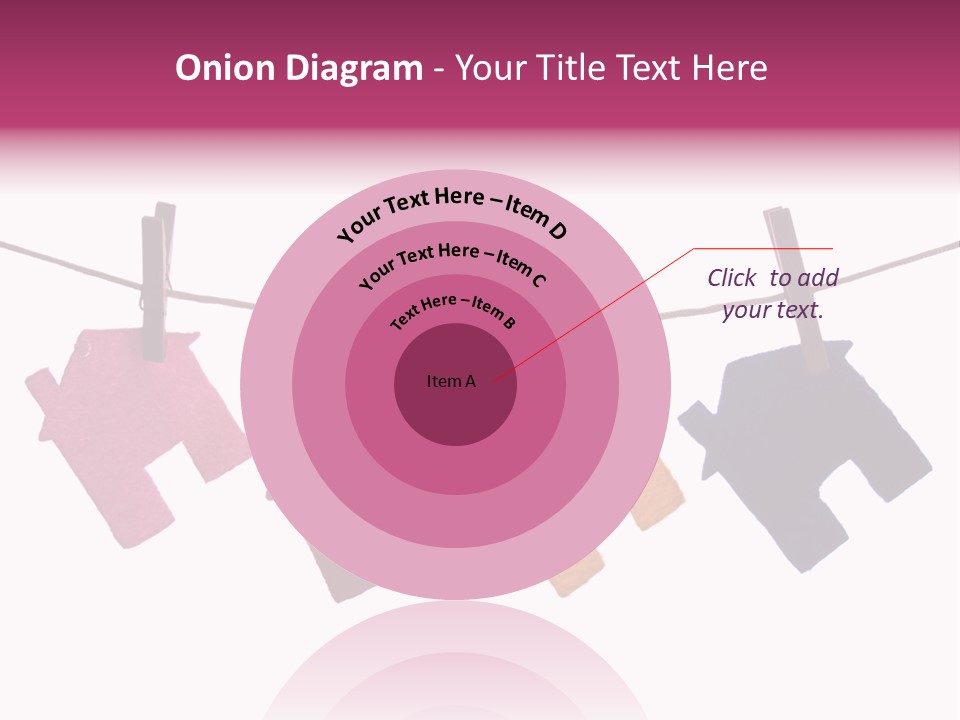 A Line Of Clothes Hanging From A Clothes Line PowerPoint Template