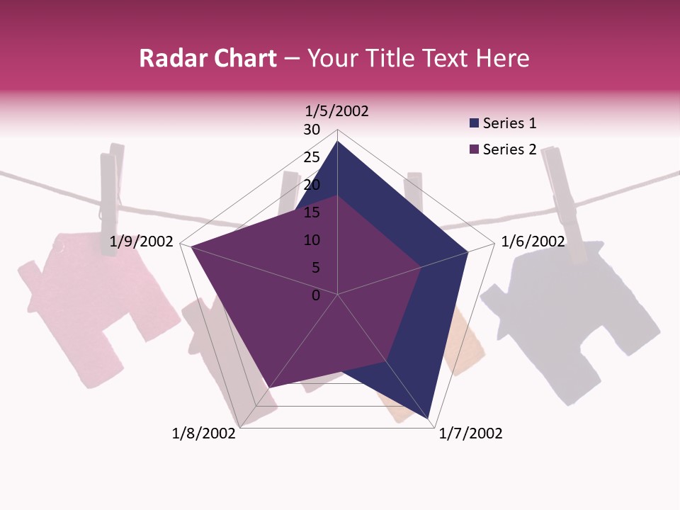 A Line Of Clothes Hanging From A Clothes Line PowerPoint Template