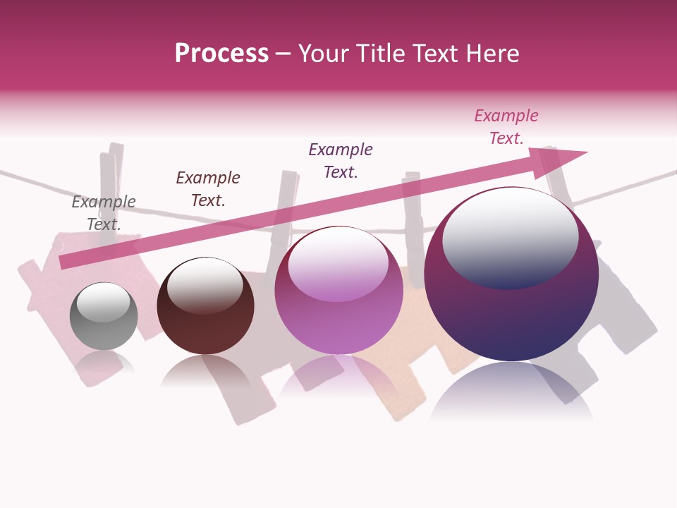 A Line Of Clothes Hanging From A Clothes Line PowerPoint Template