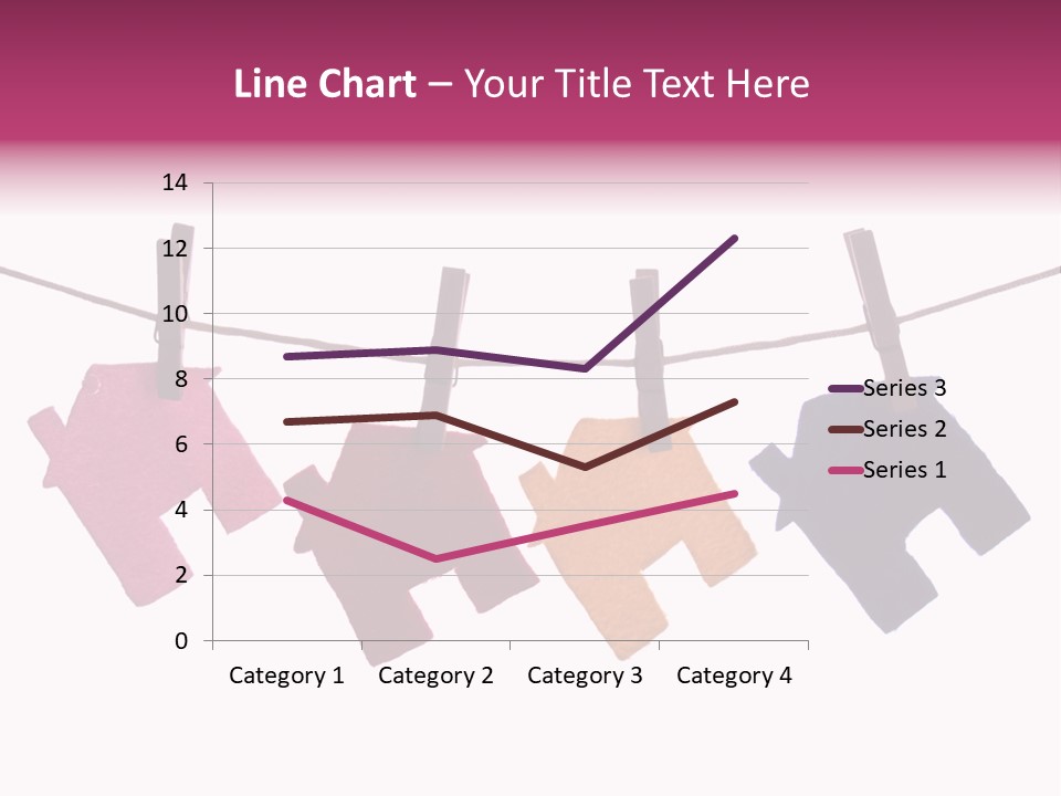 A Line Of Clothes Hanging From A Clothes Line PowerPoint Template