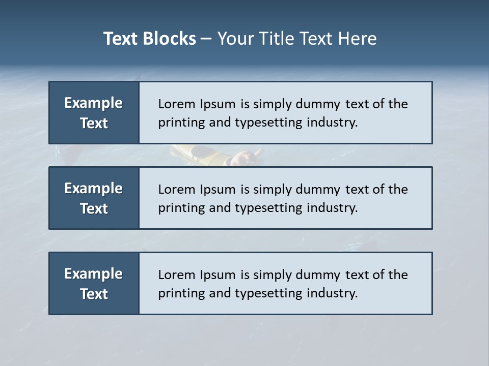 A Man In A Kayak Surrounded By Sharks PowerPoint Template