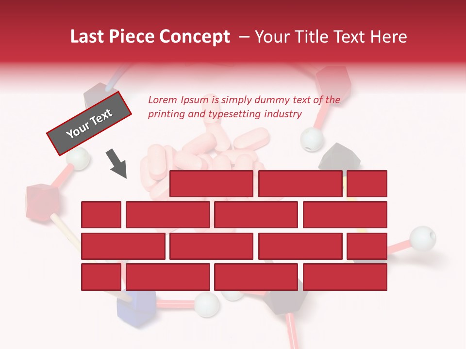 A Group Of Pills Sitting On Top Of A Table PowerPoint Template