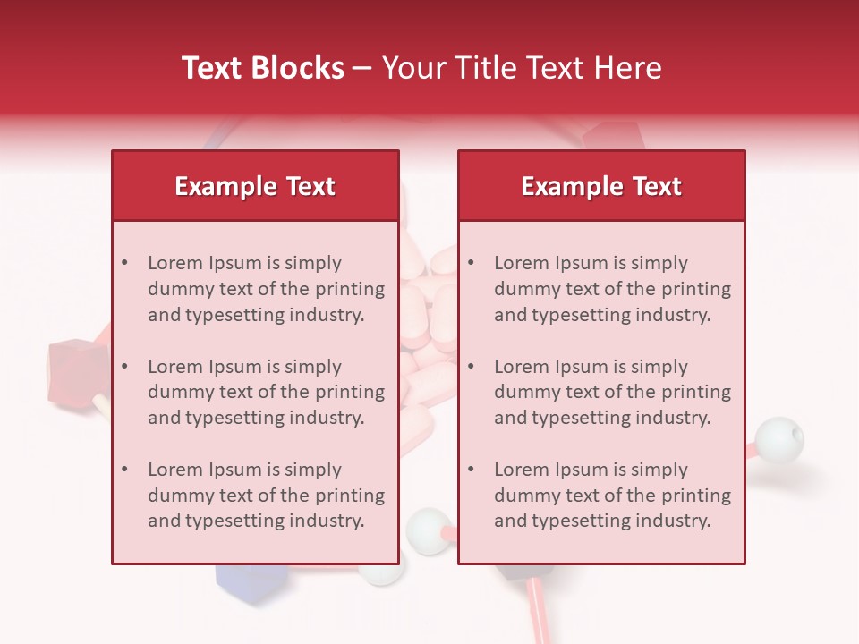 A Group Of Pills Sitting On Top Of A Table PowerPoint Template