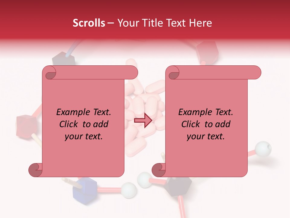A Group Of Pills Sitting On Top Of A Table PowerPoint Template