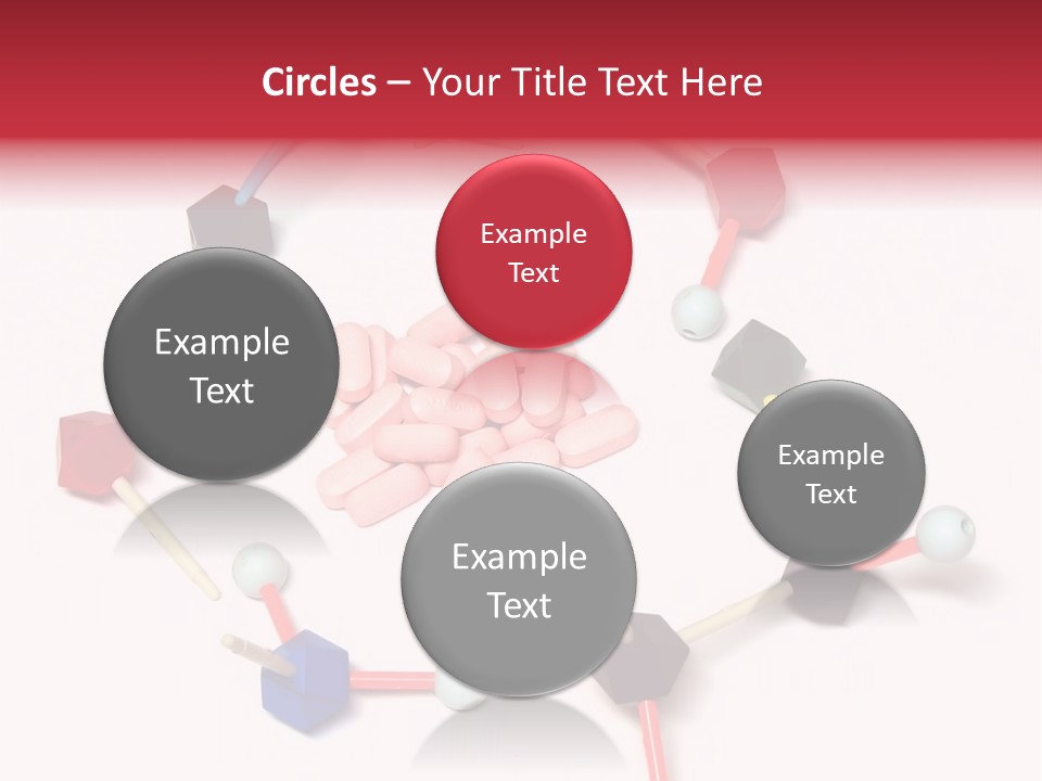 A Group Of Pills Sitting On Top Of A Table PowerPoint Template