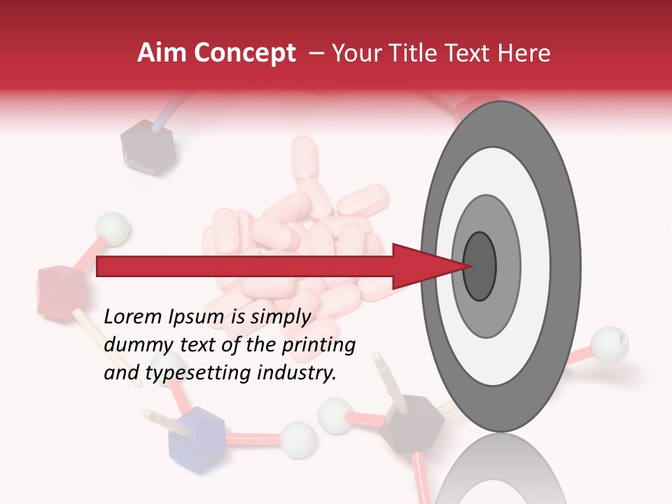 A Group Of Pills Sitting On Top Of A Table PowerPoint Template