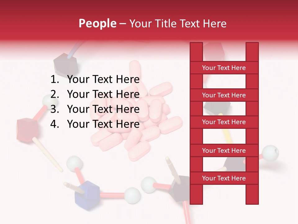 A Group Of Pills Sitting On Top Of A Table PowerPoint Template