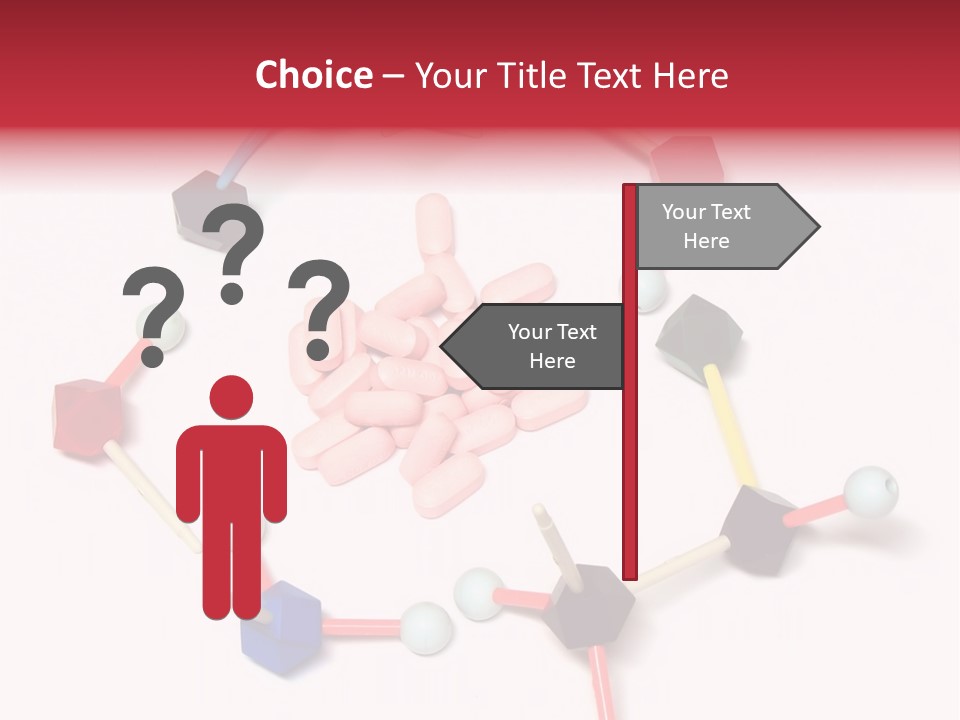 A Group Of Pills Sitting On Top Of A Table PowerPoint Template