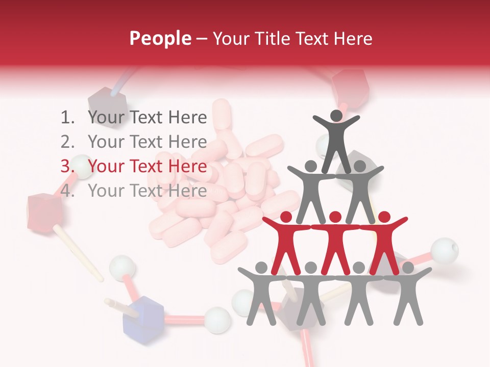 A Group Of Pills Sitting On Top Of A Table PowerPoint Template
