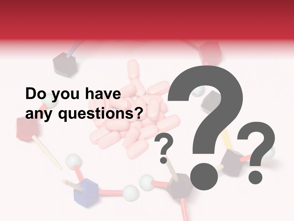 A Group Of Pills Sitting On Top Of A Table PowerPoint Template