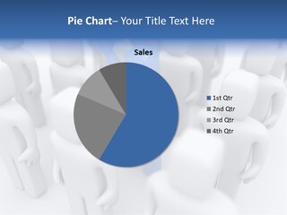 A Blue Man Standing In Front Of A Group Of White People PowerPoint Template