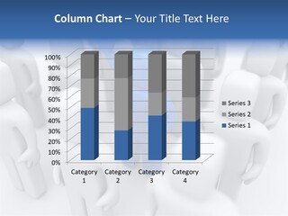 A Blue Man Standing In Front Of A Group Of White People PowerPoint Template