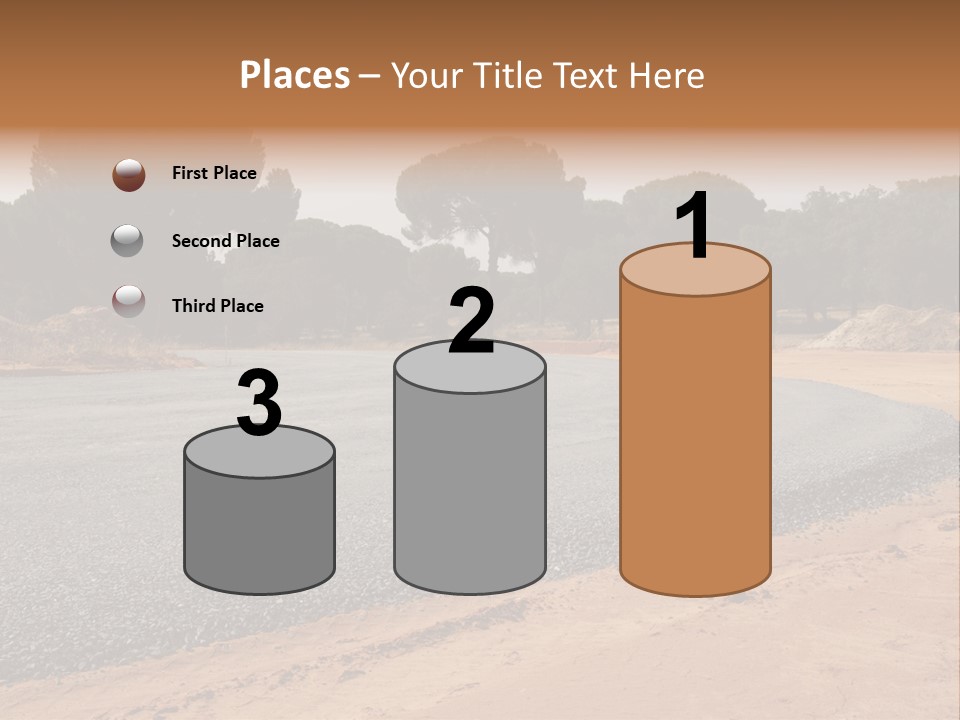 Texture Tarmac Textural PowerPoint Template