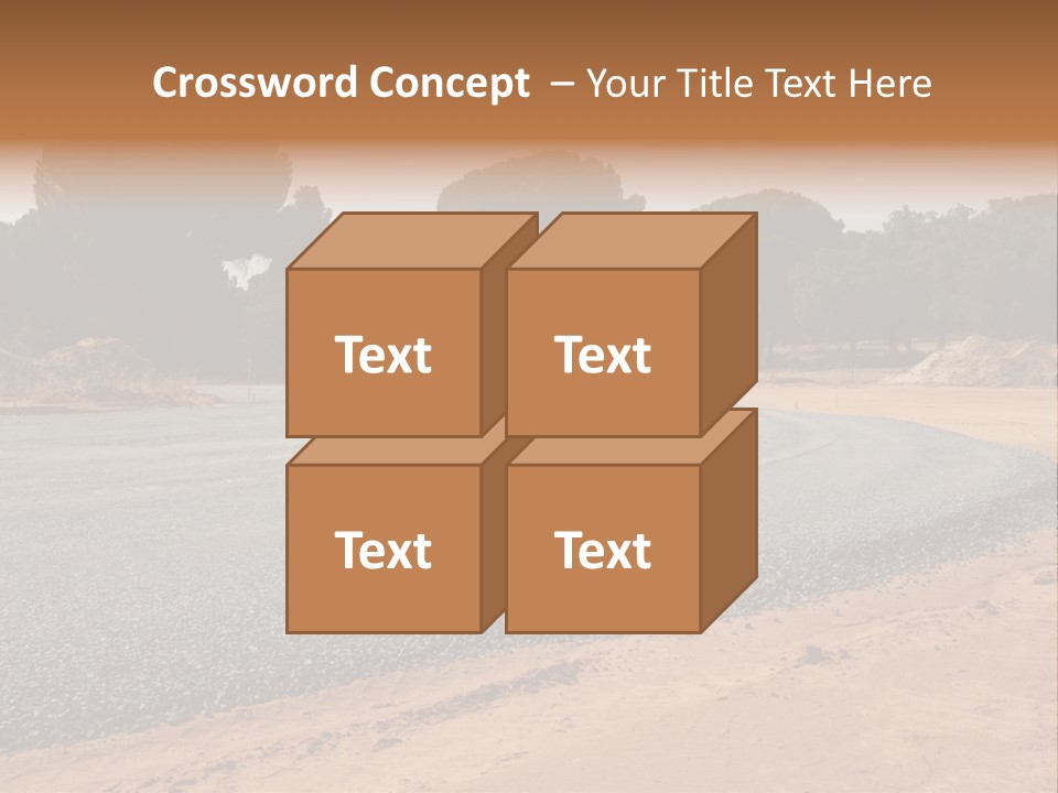 Texture Tarmac Textural PowerPoint Template